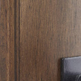 Deco 79 Wood Wall Sconce with Glass Holder, 5" x 8" x 16", Brown Deco 79