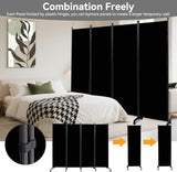 Room Divider (4 Panel) Wall Divider for Room Separation, 88 inch Wide Portable Privacy Screens W/Wheels, Metal Frame Freestanding Room Separators 5.6FT Room Partitions and Dividers YASRKML