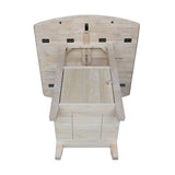 IC International Concepts T-3638DPG Bistro Table, Unfinished IC International Concepts