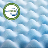 ZINUS 1.5 Inch Swirl Gel Cooling Memory Foam Mattress Topper, Smaller, More Convenient WonderBox Packaging, Cooling, Airflow Design, CertiPUR-US Certified, Twin Zinus