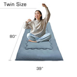 Japanese Floor Mattress Futon Mattress, 39” x 80" Sleeping Tatami Mat 2.5" Thicken Foldable Roll Up Shikibuton Pad Dormitory Pad Kids Floor Lounger Pillow Bed For Adult Kids, Grey, Twin Size FindPanda