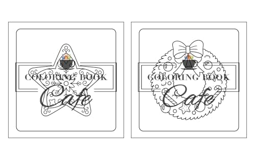 Cute Christmas: Bold and Easy Coloring Book for Adults and Teens Featuring Adorable Christmas Designs for Stress Relief and Relaxation WoodArtSupply