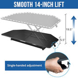JD Concept 32 inch Black Corner Standing Desk Converter, Assembled One-Click Sit to Stand up Desk Riser, for Dual Monitor and Laptop Height Adjustable Workstation JD Concept