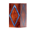 Wooden Urn box With Amazing Resin Design - Personalized Cremation Urn for Ashes - Handmade Urns for Human Ashes - Adult Large Cremation Urns - Merit wooden craft