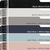 HOMES: INSIDE + OUT Apexa 4 Cube Storage Organizer Shelves, Stackable Wood Bookcase Fits Cubby Bins for Organization, Dorm Teen Room Decor & Home Office, Black HOMES: INSIDE + OUT