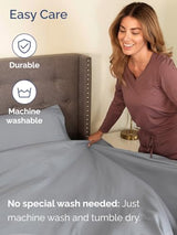 Extra Deep King Sheet Set - 6 Piece Breathable and Cooling Sheets - Hotel Luxury Bedding for Women, Men, Kids & Teens - Easy & Secure Fit - Soft, Wrinkle Free & Comfy - Extra Deep Pockets - Steel Blue CGK Unlimited