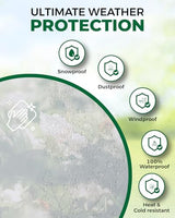 Erfolkerz 7'H x10'W Outdoor Vinyl Curtain 19oz Thicked Clear Tarps, Vinyl Patio Enclosure,Clear Outdoor Curtains Heavy Duty Waterproof Transparent Tarp with Grommets for Patio Gazebo Balcony Pergola Erfolkerz