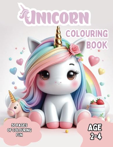 Simple Big Unicorn Coloring Book for Toddlers Ages 2-4: Easy and Fun Coloring Pages for Kids, Preschool, and Kindergarten WoodArtSupply