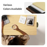 WALKINGDESK Mobile Walking Pad Desk with Wheels, Pneumatic Small Rolling Standing Desk Riser Height Adjustable (28-43.7") for Treadmill, Portable Computer Table for Home Office, Oak WALKINGDESK