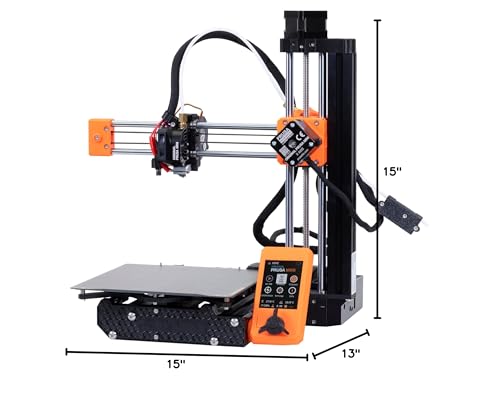 Original Prusa Mini+ Semi Assembled FDM 3D Printer, Filament Sensor Included, Fun to Assemble, Removable Print Sheets, Filament Sample Included, Print Size 7×7×7 in. Original Prusa