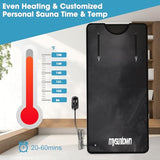 mysuntown Infrared Sauna Blanket for Detoxification，Portable Sauna Blanket for Home use,Low EMF，86-158℉,20-60 Minutes Timer,6.23ft x 2.95ft mysuntown