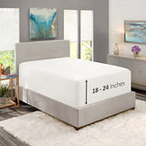 Hearth & Harbor Extra Deep Pocket Queen Fitted Sheet - Fits 18 to 24 Inch Mattress – Ultra Soft 1800 Microfiber, Wrinkle-Free & Breathable – Hotel Luxury Fitted Sheet Only, White Hearth & Harbor