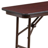 Flash Furniture Frankie 5-Foot Mahogany Melamine Laminate Folding Training Table Flash Furniture