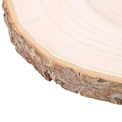 BalsaCircle 11-15-Inch Wide Natural Round Poplar Wooden Slices Party Tabletop Centerpieces - Wedding Party Crafts Home Decorations - WoodArtSupply