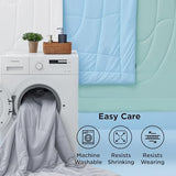 Bedsure Cooling Comforter Twin - Cooling Blankets for Hot Sleepers, Lightweight Comforter for Summer with Dual-Sided Cool Tech, Soft Breathable Cold Blanket for Sleeping, Grey, 68x88 Inches Bedsure
