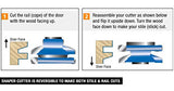 Amana Tool - SC587 Carbide Tipped 3-Wing Beveled Reversible Stile & Rail 2-13/32 Dia x 1 x Amana Tool