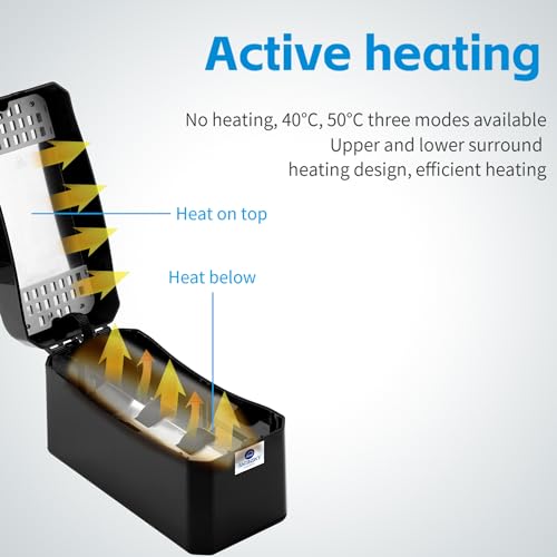 Antinsky HeatMixer-HM100 3D Printer Resin Mixer & Heating, No Heating Preheat 40 & 50 ℃ to Improve Printing Quality for 250g/500g/1kg LCD DLP SLA Resins Anycubic ELEGOO Phrozen SUNLU Siraya T - WoodArtSupply