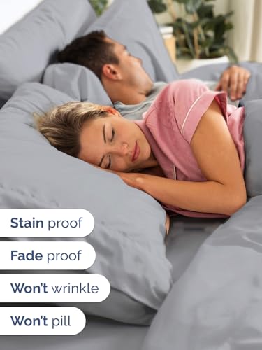 Extra Deep King Sheet Set - 6 Piece Breathable and Cooling Sheets - Hotel Luxury Bedding for Women, Men, Kids & Teens - Easy & Secure Fit - Soft, Wrinkle Free & Comfy - Extra Deep Pockets - Steel Blue CGK Unlimited