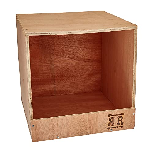 Rugged Range Products Studio 12 x 12 x 12 Inch Flat Wooden Single Compartment Chicken Coop Interior Poultry Bird Egg Animal Nesting Box Roosting Cubby Rugged Ranch