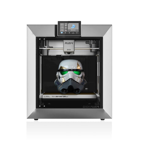 QIDI PLUS4 3D Printer, Max 600mm/s High-Speed, Auto Leveling, 370°C High Temp Extruder, 65°C Heated Chamber, Less Ringing and Ghosting, Supports PPS-CF Filament, Large Build Size 12"x12"x11" R QIDI TECHNOLOGY