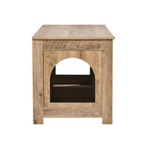 VEVOR Cat Litter Box Enclosure for 2 Cats, Litter Box Furniture Hidden with Double Rooms, Wooden Cat Box Cabinet Fit Most of Litter Box, 47.2" L x 18.5" W x 19.7" H, Greige VEVOR