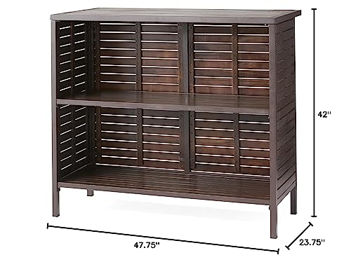 Christopher Knight Home Milos Acacia Bar Table, Dark Brown / Rustic Metal Christopher Knight Home