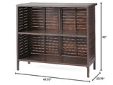 Christopher Knight Home Milos Acacia Bar Table, Dark Brown / Rustic Metal Christopher Knight Home