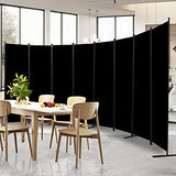 Room Divider and Folding Privacy Screens， 8 Panel Wide Room Divider Wall Screen for Room Separtition, Partition Room Dividers Fabric Panel Wall Dividers Freestanding for Office, Bedroom, Studio Dorm HOMSCREENER
