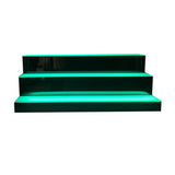 Cozyel 39 Inch 3 Step LED Lighted Liquor Bottle Display Illuminated Liquor Bottle Bar Display Stand LED Display Shelf 3 Tier Home Bar Drinks Lighting Shelves with Remote Control Cozyel