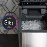 GE Profile Opal 1.0 Nugget Ice Maker| Countertop Pebble Ice Maker | Portable Ice Machine Makes up to 34 lbs of Ice Per Day | Stainless Steel Profile