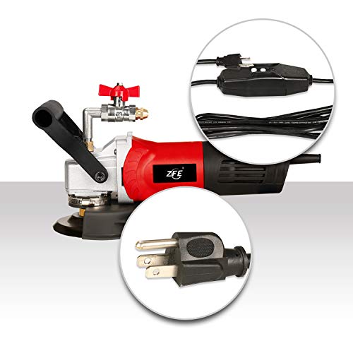 ZFE 800W/110V Variable Speed 4'' Wet Polisher / Grinder & Granite Diamond Polishing Pads Concrete Polisher Stone Polisher for Granite/Marble/Concrete/Stones ZFE