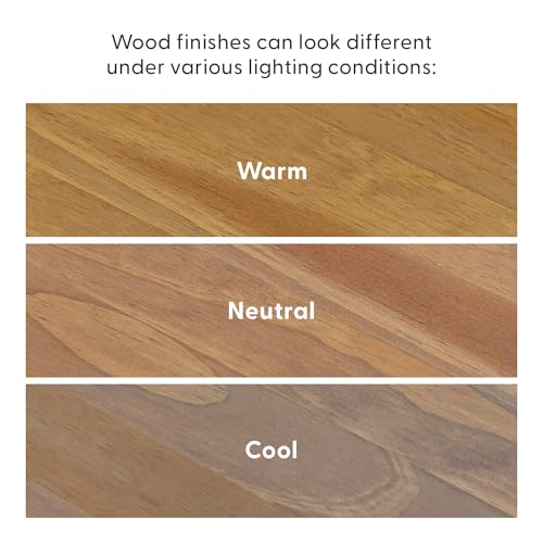 Plank+Beam Forma Coffee Table, Solid Wood 36 Inch Modern Coffee Table with Shelf, Contemporary Center Table with Storage Space, Square Tea Table with Storage, Pecan Plank+Beam
