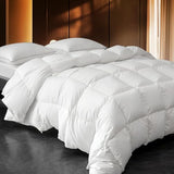 ITSNGBY Down Fibers Comforter Twin Size,Luxurious All Seasons Hotel Collection Duvet Insert,54 Oz High Bulkiness Medium Warmth,Fluffy & Breathable for Bedroom, Guestroom, Hotel (White,68x90) ITSNGBY