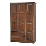 Copper Grove Palace Imports 100% Solid Wood Grand Wardrobe Armoire Mocha Copper Grove