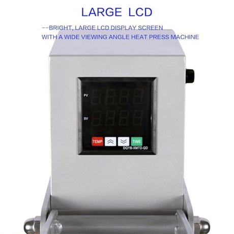 Semi-Automatic 16x24 Heat Press Machine: Auto Open Dual Platen Sublimation T-Shirt Press - Large Format 110V Heat Press with Precision Wire Tube and Teflon Coating AVGVLIJ
