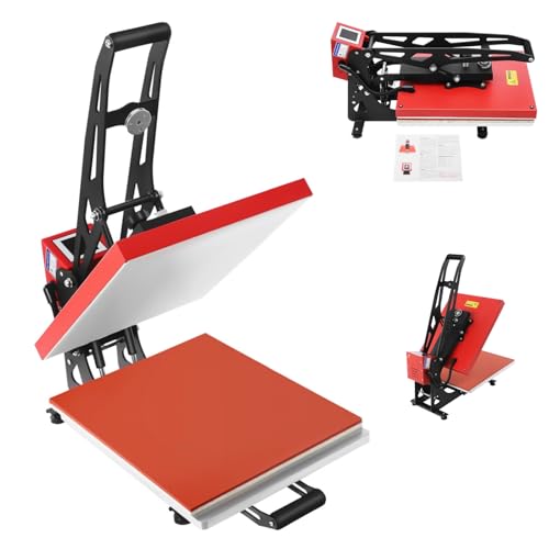16 “x 20” inch Clamshell auto Open Heat Press Flip top Slide Out Base t-Shirt Heat Press for t-Shirts, Mugs, hat Panels, Hats Usoraszkt