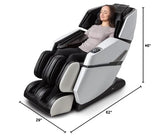 Osaki Titan Summit Flex | Gray | SL-Track Zero Gravity Full Body Massage Chair | Body Scanning | Lumbar and Calf Heating | Bluetooth Speaker | Space Saving | Full Body Airbag Compression Osaki