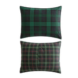 Eddie Bauer - Twin Comforter Set, Reversible Cotton Bedding with Matching Sham, Medium-Weight for Year Round Use, Dorm Essentials (Woodland Tartan Green) Eddie Bauer