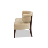Jennifer Taylor Home Jared Roll Arm Tufted Bench Settee with Back, Fawn Brown Performance Velvet Jennifer Taylor Home