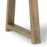 SIMPLIHOME Whitley Dining, Solid Mango Wood Farmhouse-Style Rectangular Kitchen Table in Grey Wash for 4 to 8 People, 72 inches SIMPLIHOME