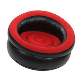 Yosoo Flocking Futon Sofa, Inflatable Chair Set - Red, Soft, Ultra Portable, Small Size, Backless, Armless, for Living Room, Bedroom, Camping, Travel, Beach, Hiking Yosoo