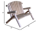 Lakeland Mills 4-Foot Cedar Log Love Seat, Natural Lakeland Mills