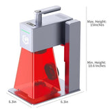 Longer Nano Pro 12000mW Desktop Laser Engraver, 0.05mm Precision 5000mm/s Engraving Speed, 3.3K Resolution, Laser Cutter and Engraver for Wood, Metal, Acrylic, Leather, Ceramics 100x100mm Work Area Longer
