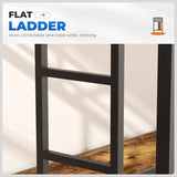 INTERGREAT Loft Bed Twin Size with Desk, Metal Loft Bed Frame with LED Lights and Charging Station, Safety Guardrail and Ladder, No Box Spring Needed, Space-Saving, Noise Free, Black INTERGREAT