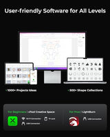xTool S1 Laser Engraver with Rotary, Engraving on Tumbler, 20W Laser Etching, Cut 10mm Wood, Beginner-Friendly for Jewelry and Gift Making with Metal, Wood, Acrylic, Leather xTool