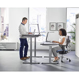 WorkPro® Electric 60"W Height-Adjustable Standing Desk with Wireless Charging, Black WorkPro