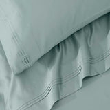 Superior 100% Egyptian Cotton 650 Thread Count, Standard 2-Piece Pillowcase Set, Single Ply, Solid, Teal Superior