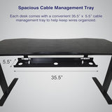 ApexDesk Elite Pro Series 60" Electric Height Adjustable Stand up Desk, Sit Stand Home Office Desk, Computer Desk - Curved Apple ApexDesk