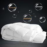 CYMULA Twin Size Feather Down Comforter - All Season White Duvet Insert, Lightweight Box Stitched, Fluffy Breathable, Ultra Soft Quiet Hotel Style with 8 Tabs(68" x 90") CYMULA