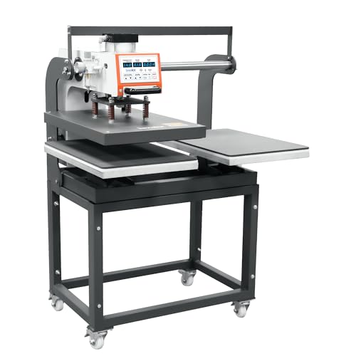 16x24 Pneumatic Sliding Dual Platen Heat Press-Large Heat Transfer Press with Auto Lift Sublimation Transfer for T-Shirt Printing &Small Businesses Delivers Consistent Results for Shirts, 2XL Apparel Lancelot
